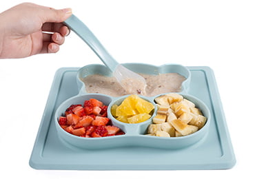 1-silicone compression molding baby food tray