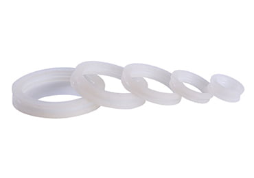 silicone o rings in white color