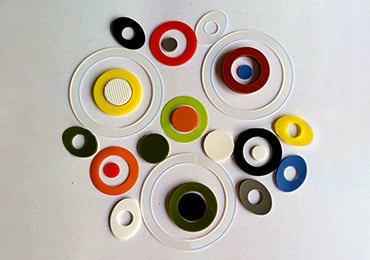 Silicone gasket with different sizes and colors