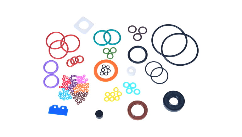 silicone o rings with different size and colors