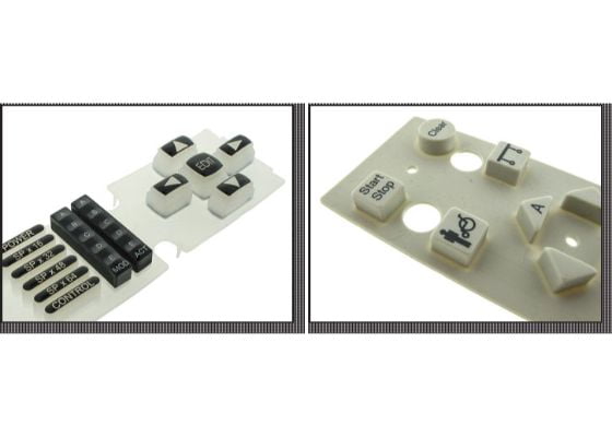 Conductive and Non-Conductive Silicone Rubber Keypad Common Feature
