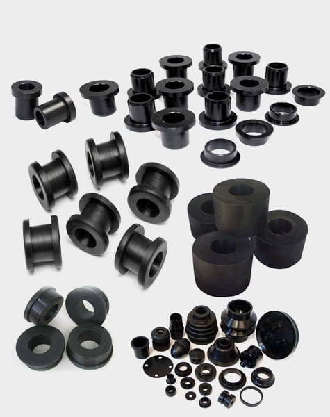 variety of rubber bushes